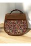 Women's Shoulder Bag with Authentic Ethnic Pattern Suede Cover - 2