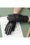 Bow Detail Genuine Leather Luxury Women's Gloves - 3