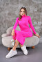Corded Knitwear Dress - 4