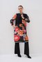 Black Sports Cap Floral Patterned Jacquard-Crepe Comfortable Fit Double Pockets Zippered 36-42 Size 110 cm - 9