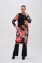 Black Sports Cap Floral Patterned Jacquard-Crepe Comfortable Fit Double Pockets Zippered 36-42 Size 110 cm - 7