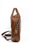 Macbook Compatible Organizer Laptop Briefcase 13" & 14" Inch Tan - 4
