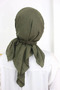 Women's Hijab Practical Bamboo Cashmere Scarf Khaki - 2