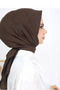 Women's Hijab Practical Bamboo Cashmere Scarf Bitter Brown - 2