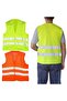 Phosphorescent Reflective Warning Vest 5 cm Reflective Emirhan - 4
