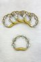 Gold Bride Bridesmaid Tambourine Tambourine Defi, Henna Night Wedding Groom Circumcision Halay Plastic Tambourine with Metal Bell 10 Pcs