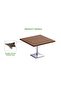 Ristoran 500PE 24-Seater Square Pantry Table Home & Kitchen Organization-Dark Walnut,720Cm - 3