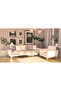 White PU Leatherette Single Seater Sofa, Comfortable Living Room Furniture - 4
