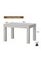 4-Seater Wooden Dining Table for Kitchen, 120cm, White Levanto Marble Finish - 5