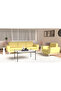 Light Sandal PU Leatherette Single Seater Sofa, Comfortable Living Room Furniture - 5