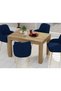 4-Seater Wooden Dining Table for Kitchen, 120cm, Vintage Santa Fe Oak Finish - 4