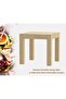 2-Seater Wooden Dining Table for Kitchen, 80cm, Natural Davos Oak Finish - 3