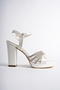 Women's 3 Stone Pearl Platform Heeled Shoes - 4