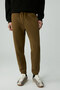 Viego Men's Cotton Fleece Inside Soft Relaxed Khaki Sweatpants - 2
