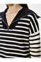 Zippered Oversize Knitwear Crash Stand Collar Soft Textured - 5