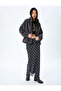 Zippered Stand Collar Oversize Plush Sweatshirt with Pocket Detail - 2