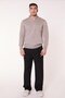 Men's Pleated Draped Wide Leg Black Baggy Pants