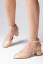 Ida Skin Color Thick Heeled Women's Shoes - 4