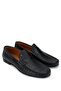 Men's Genuine Leather Black Crocodile Loafers - 2