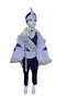 Denbu Textile Circumcision Clothing 9 Pieces White-Navy