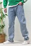Men's Elastic Waist Casual Baggy Jeans - 4
