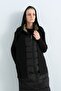 Hooded Black Goose Type Vest - 6