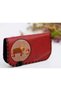 Cow Figured Large Wallet Ethnic Bohemian Retro Vintage Style -Bordo - 2
