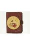 Owl Figured Small Wallet Ethnic Bohemian Retro Style - Claret Red - 3