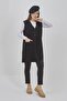 Women's Knitwear Stretchy Long Seasonal Buttoned Vest - 5
