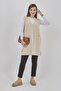 Women's Knitwear Stretchy Long Seasonal Buttoned Vest - 7