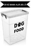 20kg Food Takes Large Size Bpa Free Dog Food Storage Container with Clear Lid
