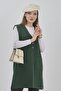 Women's Knitwear Stretchy Long Seasonal Buttoned Vest - 2