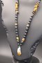 Old Age Collective Citrine Turtle Eye, Hematite and Rutrashka Necklace - Natural Stone