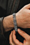 Ottoman Double Row Luxury Model Steel Men's Bracelet Cbllukscıft-byz