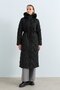 Hooded Goose down Coat Black