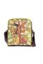 Ethnic Bohemian Style Large Postman Shoulder Bag with Cat Figure - Brown - 4