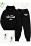 Women's Os Angeles Usa Printed Hooded Tracksuit Set