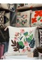 2-Piece Colorful Floral Patterned Punch Throw Pillow Cover