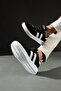 503 Black Color White Sole Lace-Up Casual Men's Sneakers - 2