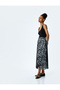 Standard Waist Lined Long Pleated Floral Skirt - 2