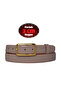 100% Genuine Leather, 3 cm Powder Patent Leather Classic Women's Belt, Business, Business Woman, Fabric, Suit Belt-R50