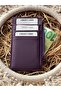 Zippered Women's Card Holder with Lots of Eyelets