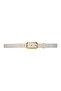 100% Genuine Leather, 3 cm White Patent Leather Classic Women's Belt, Business, Business Woman, Fabric, Suit Belt-R50 - 7
