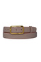 100% Genuine Leather, 3 cm Powder Patent Leather Classic Women's Belt, Business, Business Woman, Fabric, Suit Belt-R50 - 2