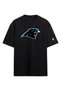 Carolina Panthers Football Black Oversize T-Shirt Nfl - 3