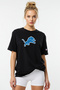 Detroit Lions Football Black Oversize T-Shirt Nfl