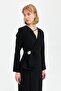 Stylish Dress with Black Stone Accessories - 4