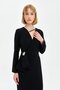 Stylish Dress with Black Stone Accessories - 6