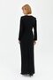 Stylish Dress with Black Stone Accessories - 8