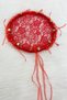 Red Bridal Bridesmaid Tambourine Lace 3D, Wedding Henna Night Circumcision Bachelorette Bride to Be, 30cm 1Pcs - 5